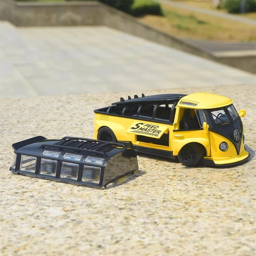 [TOY] 1:32 Volkswagen 1963 T1 Bus Speed Master jaune voiture miniature Die-Cast