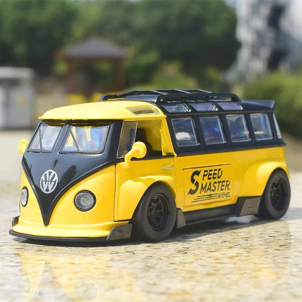 [TOY] 1:32 Volkswagen 1963 T1 Bus Speed Master jaune voiture miniature Die-Cast