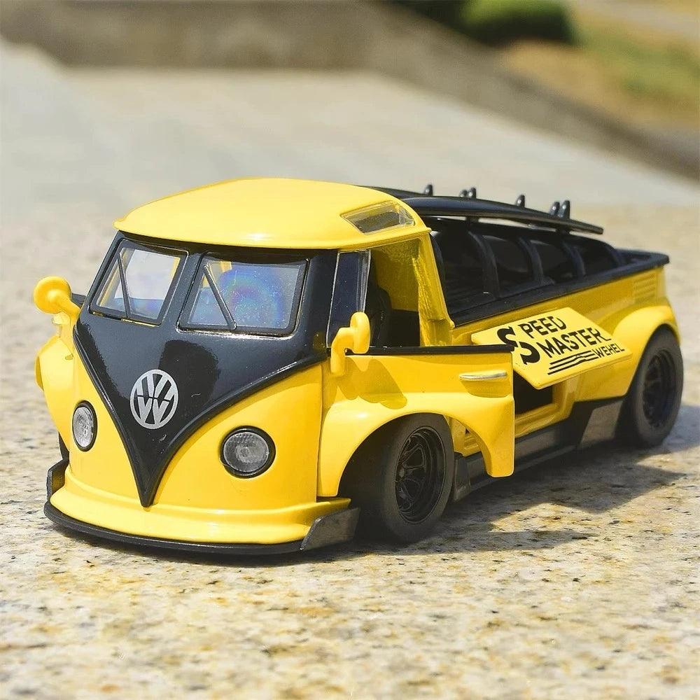 [TOY] 1:32 Volkswagen 1963 T1 Bus Speed Master jaune voiture miniature Die-Cast