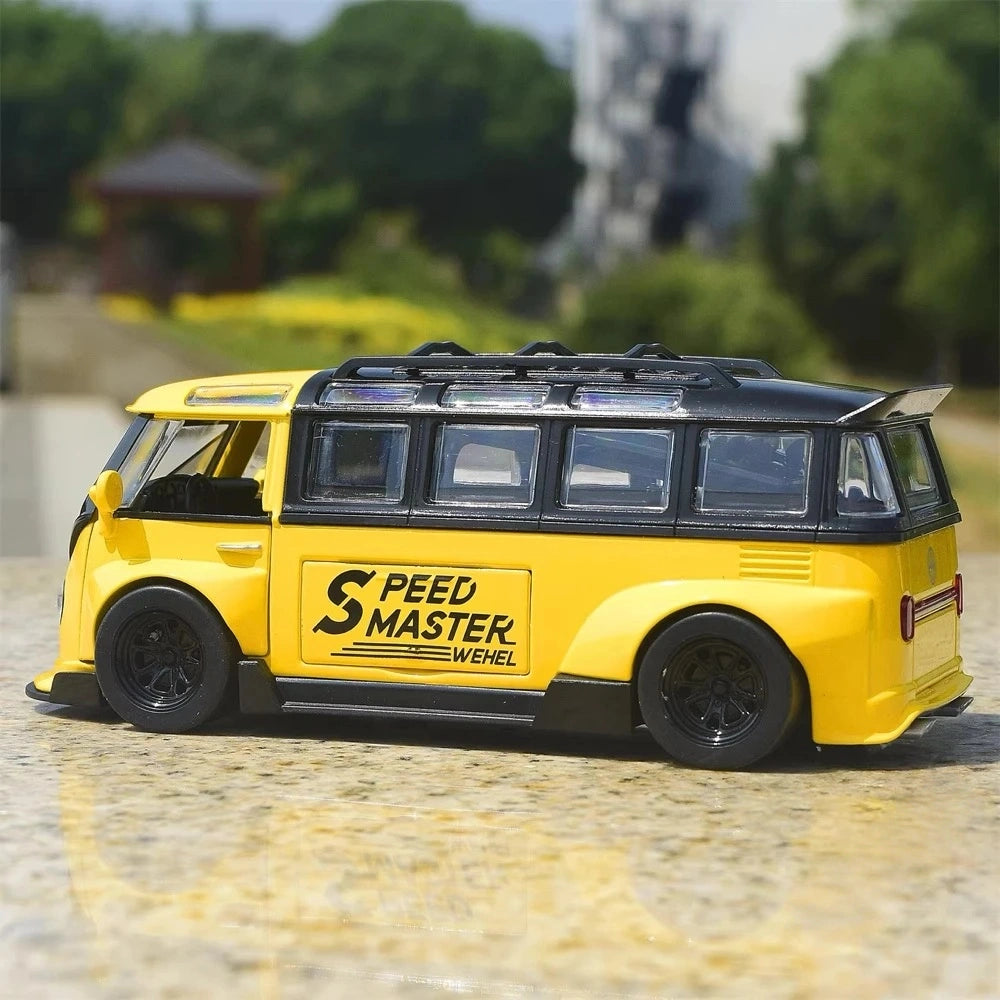 [TOY] 1:32 Volkswagen 1963 T1 Bus Speed Master jaune voiture miniature Die-Cast