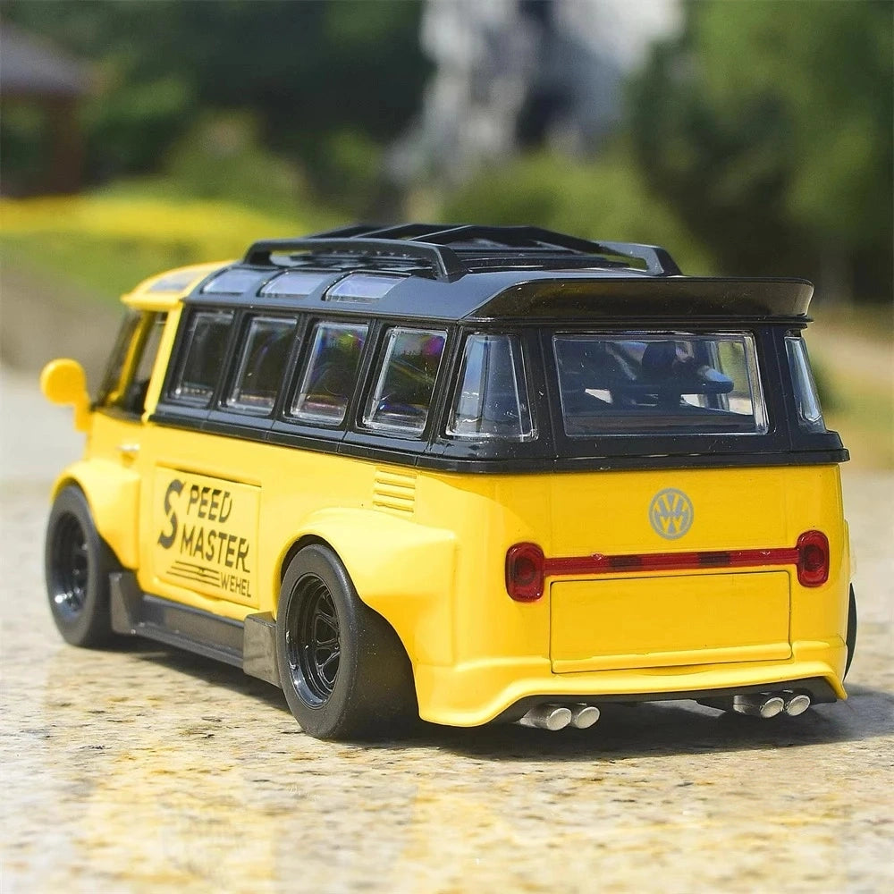[TOY] 1:32 Volkswagen 1963 T1 Bus Speed Master jaune voiture miniature Die-Cast