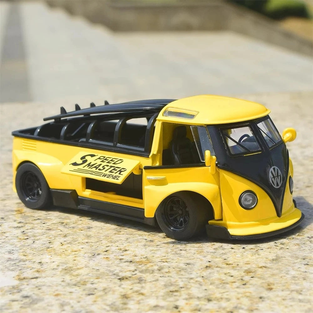 [TOY] 1:32 Volkswagen 1963 T1 Bus Speed Master jaune voiture miniature Die-Cast