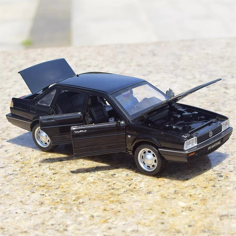 [TOY] 1:32 Volkswagen 1981 Santana nero modellino di auto Die-Cast