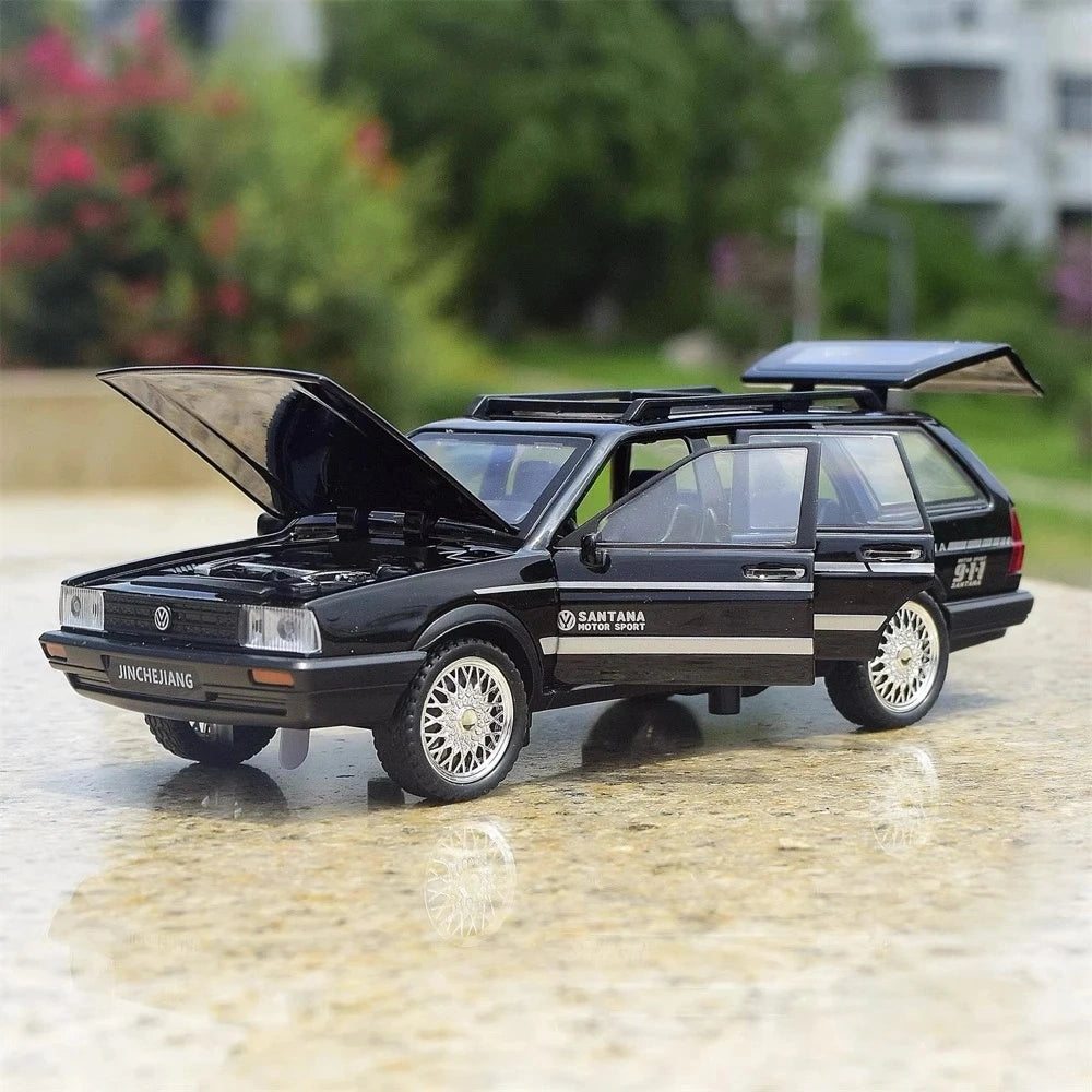 [TOY] 1:32 Volkswagen 1992 Santana Variant noir voiture miniature Die-Cast