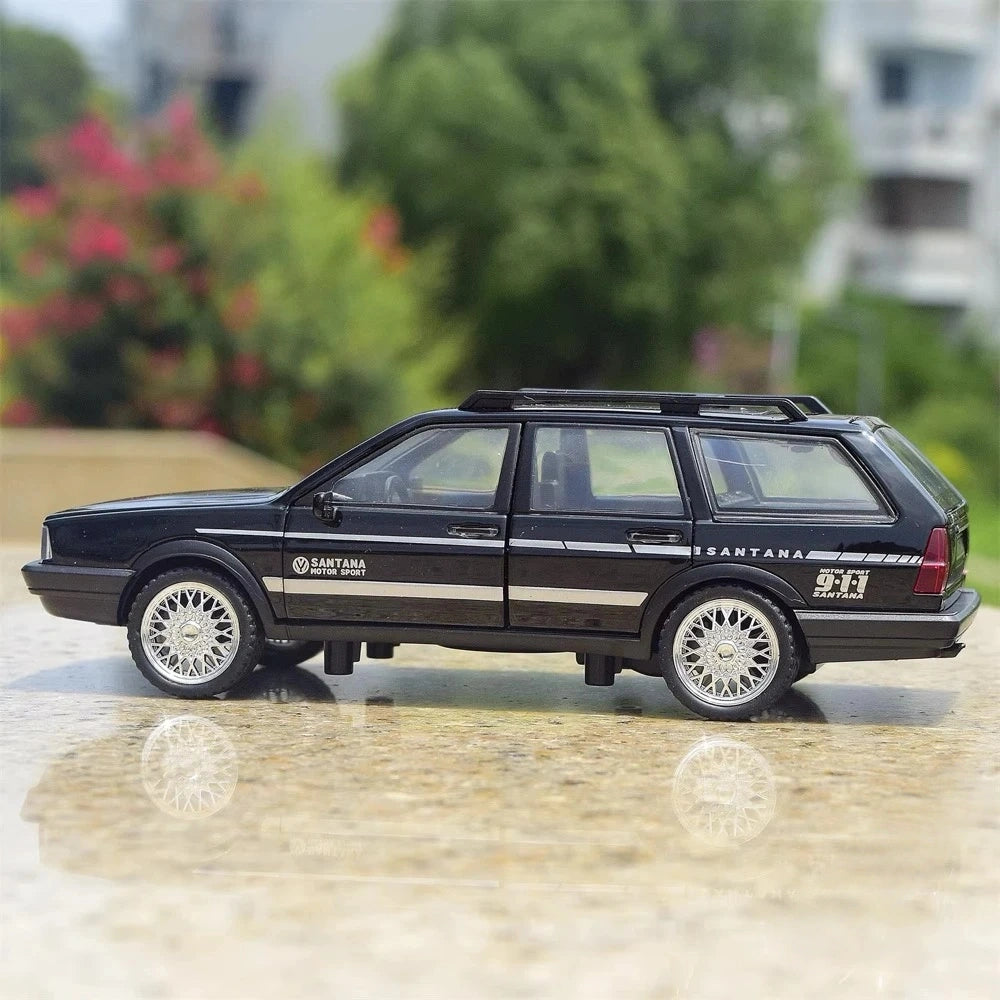 [TOY] 1:32 Volkswagen 1992 Santana Variant Black Model Car Die-Cast