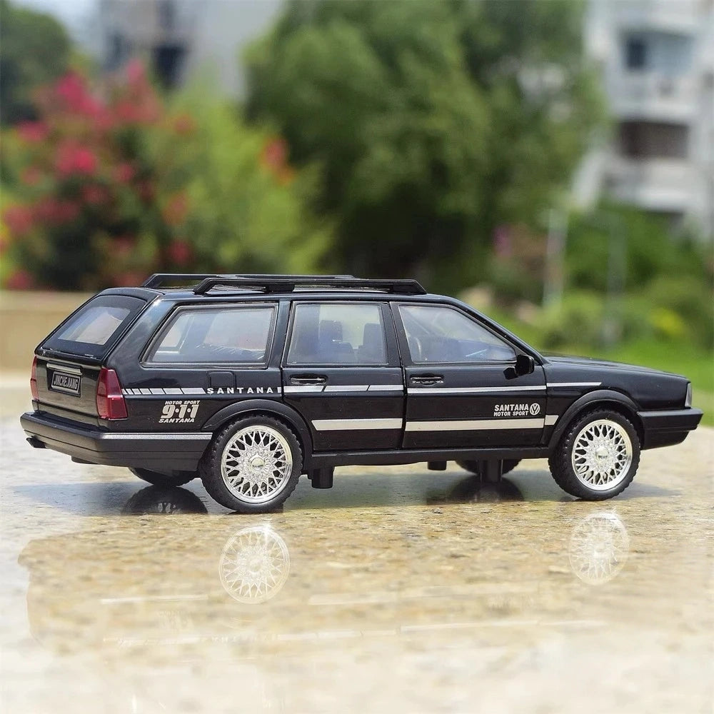 [TOY] 1:32 Volkswagen 1992 Santana Variant noir voiture miniature Die-Cast