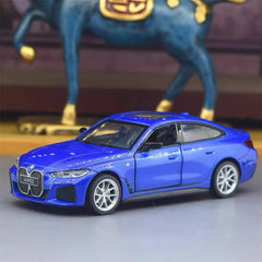 [TOY] 1:34 BMW 2022 G26 i4 M50 Blue Model Car Die-Cast