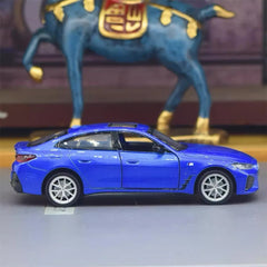[TOY] 1:34 BMW 2022 G26 i4 M50 Blue Model Car Die-Cast