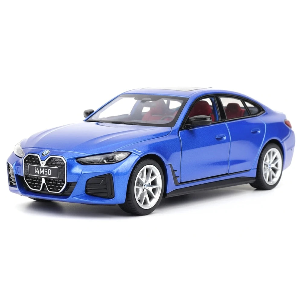 [TOY] 1:34 BMW 2022 G26 i4 M50 Blue Model Car Die-Cast