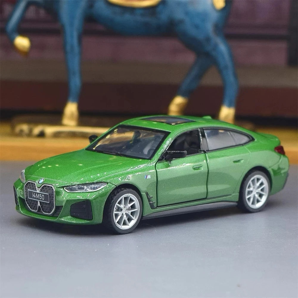 [TOY] 1:34 BMW 2022 G26 i4 M50 Green Model Car Die-Cast