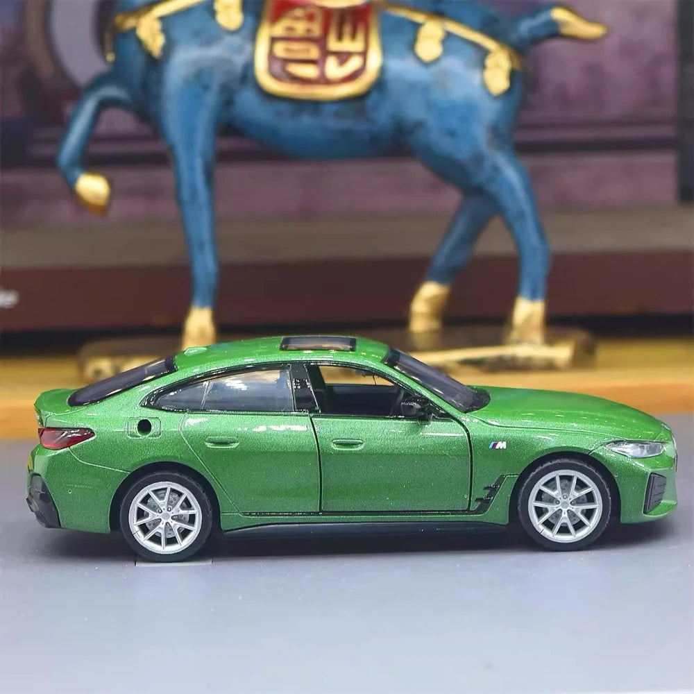 [TOY] 1:34 BMW 2022 G26 i4 M50 Green Model Car Die-Cast