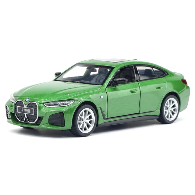 [TOY] 1:34 BMW 2022 G26 i4 M50 Green Model Car Die-Cast
