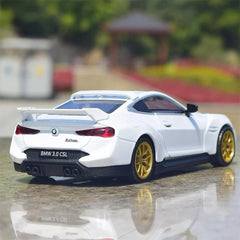 [TOY] 1:34 BMW 2022 G82 M4 3.0 CSL bianco modellino di auto Die-Cast