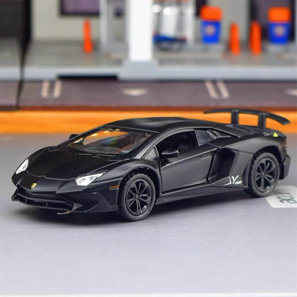 [TOY] 1:35 Lamborghini 2016 Aventador LP750-4 SV Black Model Car Die-Cast