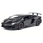 Lamborghini 2016 Aventador LP750-4 SV negro 1:35 – coche a escala de metal fundido para exposición