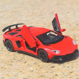 [TOY] 1:35 Lamborghini 2016 Aventador LP750-4 SV rouge voiture miniature Die-Cast