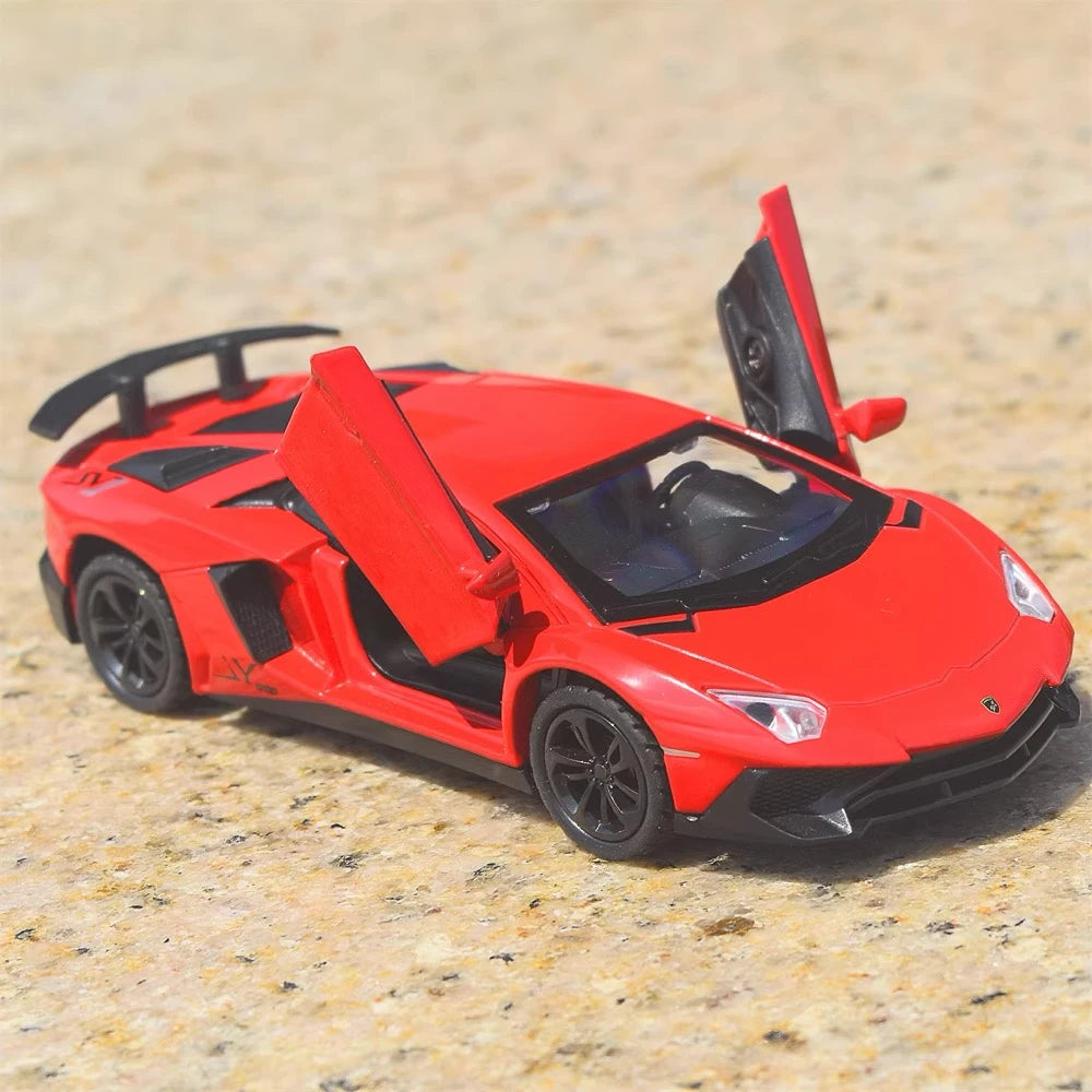 [TOY] 1:35 Lamborghini 2016 Aventador LP750-4 SV Red Model Car Die-Cast