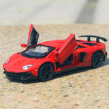 [TOY] 1:35 Lamborghini 2016 Aventador LP750-4 SV rouge voiture miniature Die-Cast