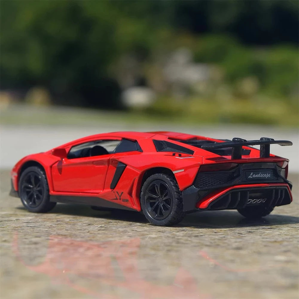 [TOY] 1:35 Lamborghini 2016 Aventador LP750-4 SV Red Model Car Die-Cast
