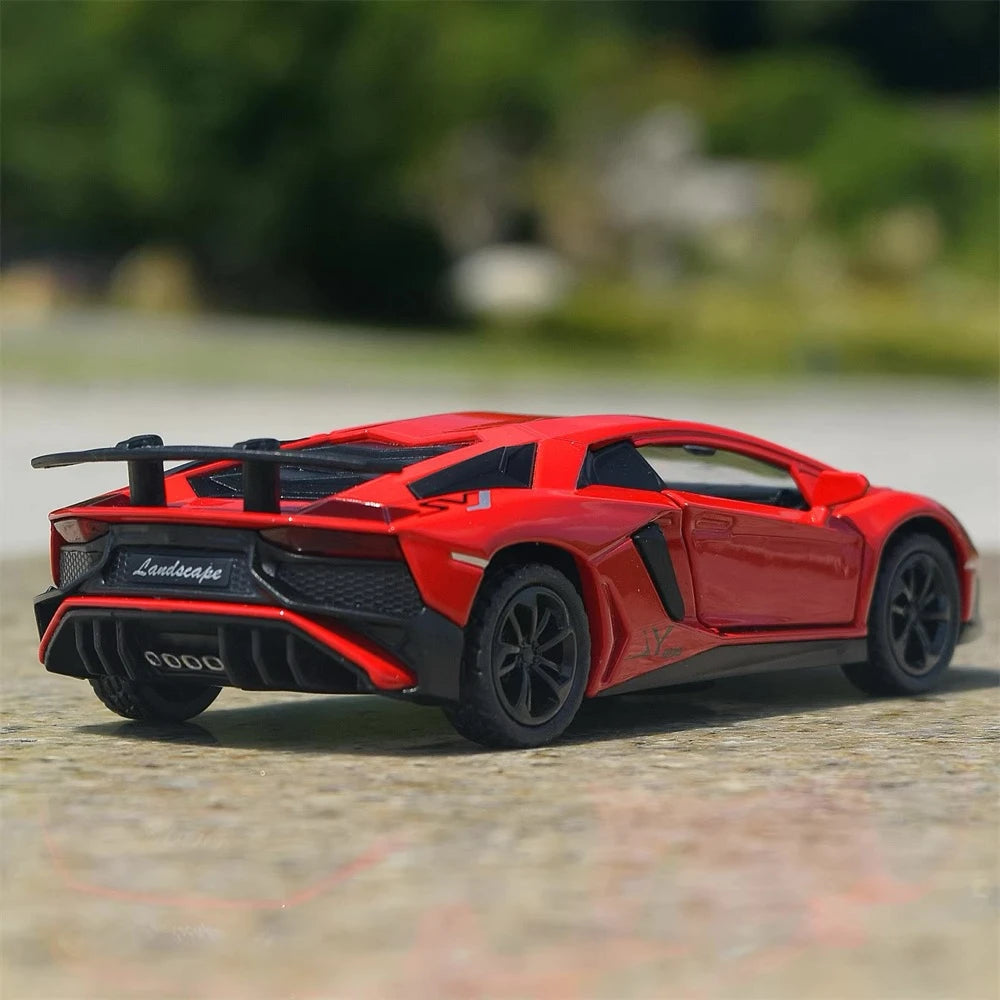[TOY] 1:35 Lamborghini 2016 Aventador LP750-4 SV rouge voiture miniature Die-Cast