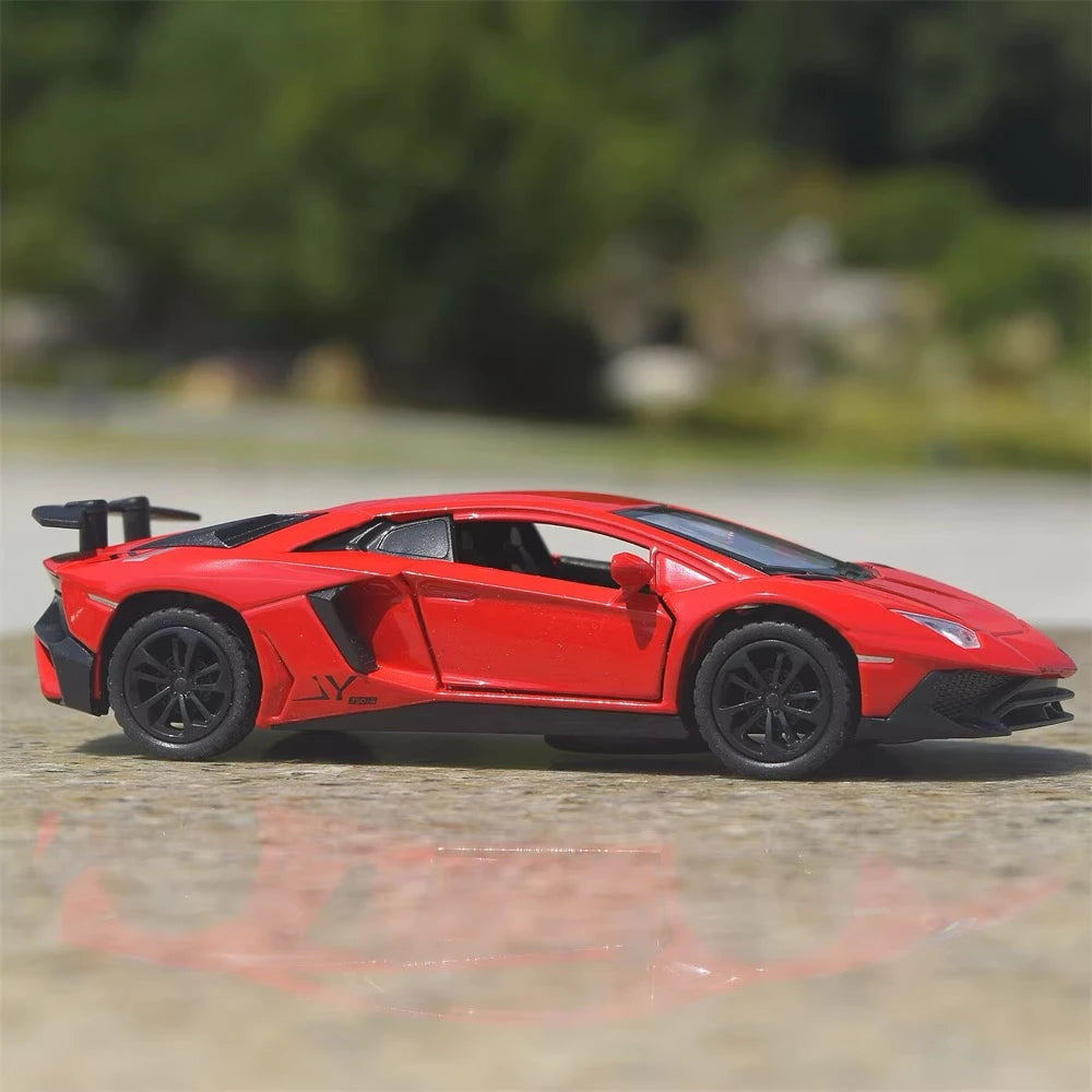 [TOY] 1:35 Lamborghini 2016 Aventador LP750-4 SV Red Model Car Die-Cast