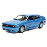 [TOY] 1:36 Audi 1980 Quattro blauw modelauto Die-Cast