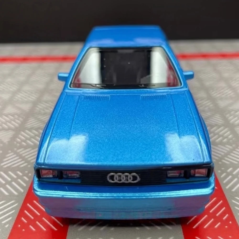 [TOY] 1:36 Audi 1980 Quattro bleu voiture miniature Die-Cast