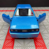 [TOY] 1:36 Audi 1980 Quattro blauw modelauto Die-Cast