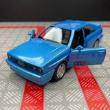 [TOY] 1:36 Audi 1980 Quattro blauw modelauto Die-Cast