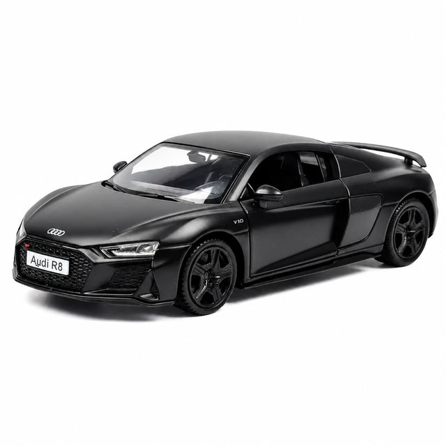Audi 2016 R8 أسود 1:36 – نموذج عرض معدني مصبوب