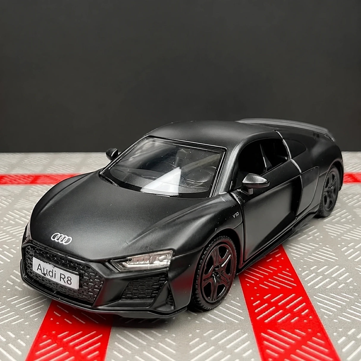 Audi 2016 R8 أسود 1:36 – نموذج عرض معدني مصبوب