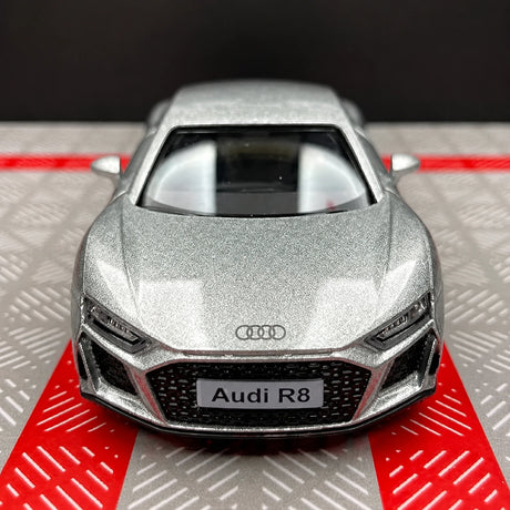 Audi 2016 R8 فضي 1:36 – نموذج عرض معدني مصبوب