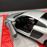 Audi 2016 R8 فضي 1:36 – نموذج عرض معدني مصبوب
