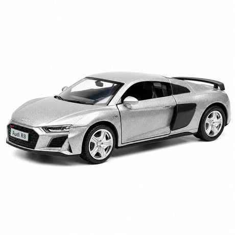 Audi 2016 R8 فضي 1:36 – نموذج عرض معدني مصبوب