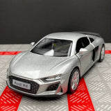 Audi 2016 R8 فضي 1:36 – نموذج عرض معدني مصبوب