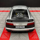 Audi 2016 R8 فضي 1:36 – نموذج عرض معدني مصبوب