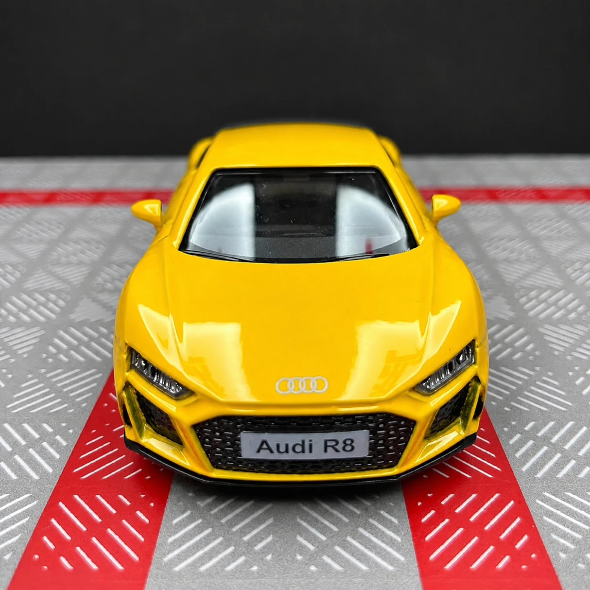 Audi 2016 R8 أصفر 1:36 – نموذج عرض معدني مصبوب