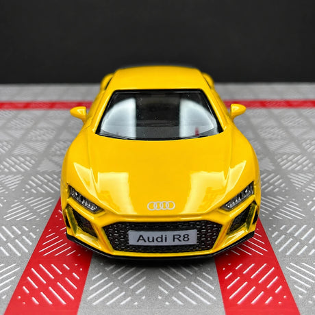 Audi 2016 R8 أصفر 1:36 – نموذج عرض معدني مصبوب