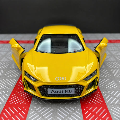 Audi 2016 R8 أصفر 1:36 – نموذج عرض معدني مصبوب