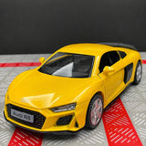 Audi 2016 R8 أصفر 1:36 – نموذج عرض معدني مصبوب