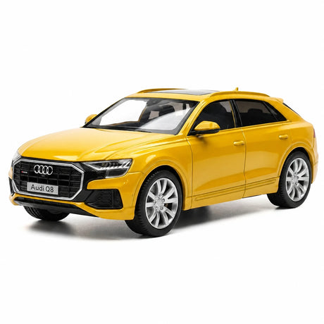 Audi 2018 Q8 أصفر 1:36 – نموذج عرض معدني مصبوب