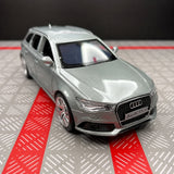 Audi 2019 RS6 فضي 1:36 – نموذج عرض معدني مصبوب