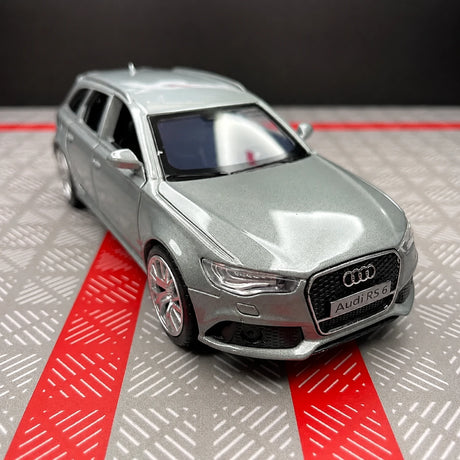 [TOY] 1:36 Audi 2019 RS6 Silver Model Car Die-Cast