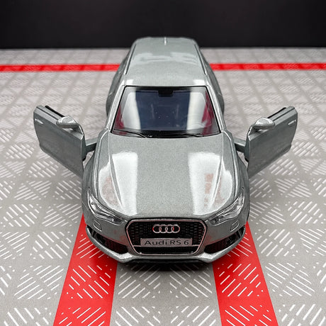 [TOY] 1:36 Audi 2019 RS6 Silver Model Car Die-Cast
