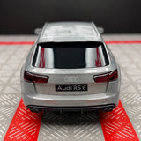 Audi 2019 RS6 فضي 1:36 – نموذج عرض معدني مصبوب