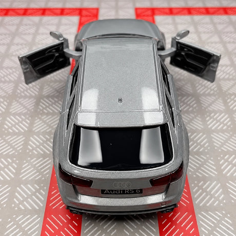 [TOY] 1:36 Audi 2019 RS6 Silver Model Car Die-Cast