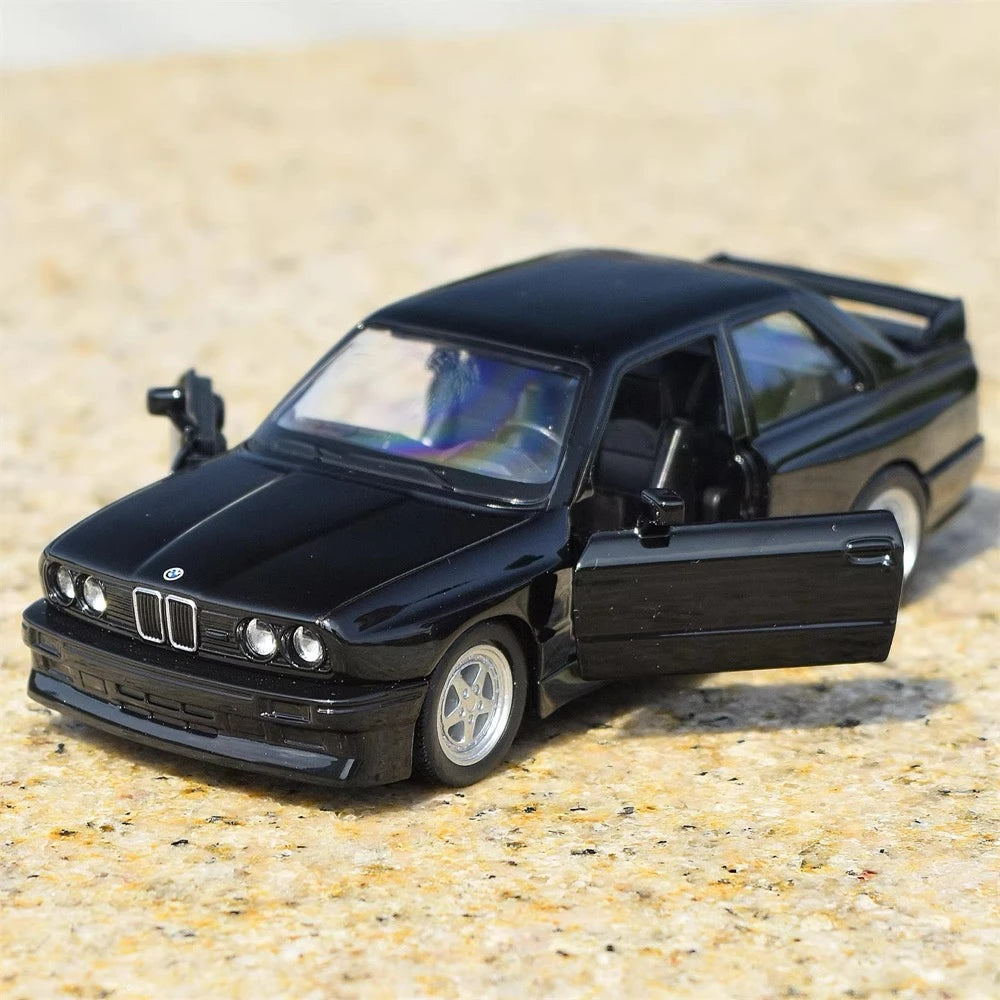 [TOY] 1:36 BMW 1988 M3 E30 Black Model Car Die-Cast