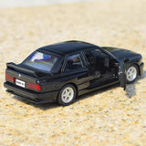 [TOY] 1:36 BMW 1988 M3 E30 nero modellino di auto Die-Cast