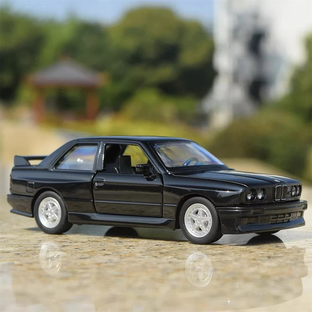 [TOY] 1:36 BMW 1988 M3 E30 Black Model Car Die-Cast