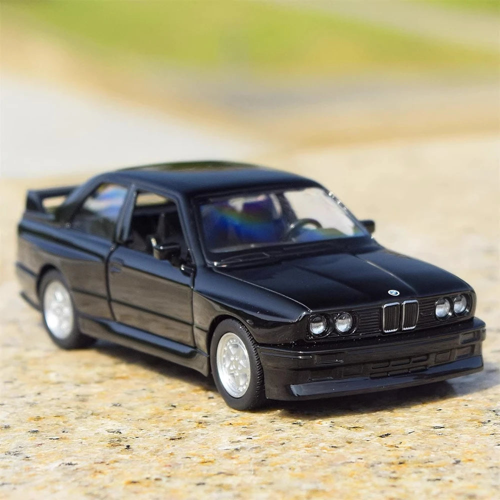 [TOY] 1:36 BMW 1988 M3 E30 nero modellino di auto Die-Cast